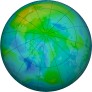 Arctic ozone map for 2025-10-13